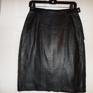 Black leather shirt